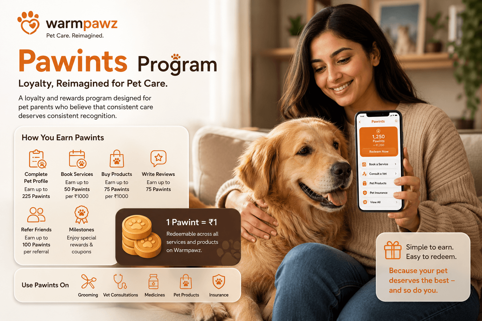 Warmpawz Pawints Program — Loyalty, Reimagined for Pet Care